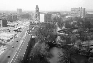 Berlin: Blick vom Hiltonhotel auf Budapester Straße und Zoo