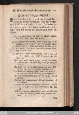 Zwei und sechzigstes Stück.