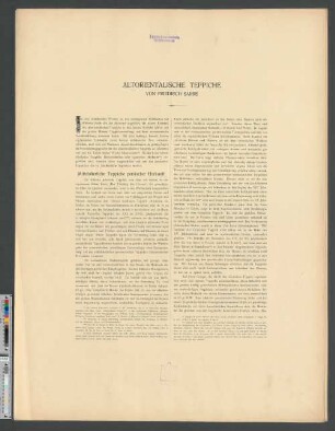 Altorientalische Teppiche