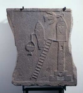 Reliefplatte mit dem Heiligen Symeon