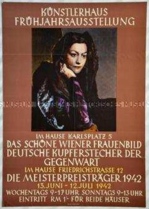 Plakat zu einer Ausstellung im Künstlerhaus in Wien
