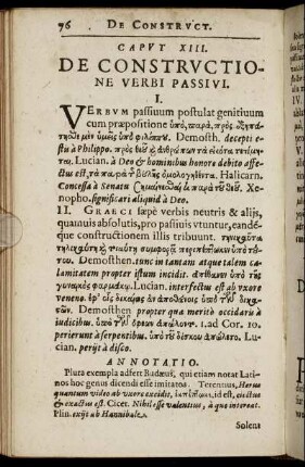 Caput XIII. De Constructione Verbi Passivi.
