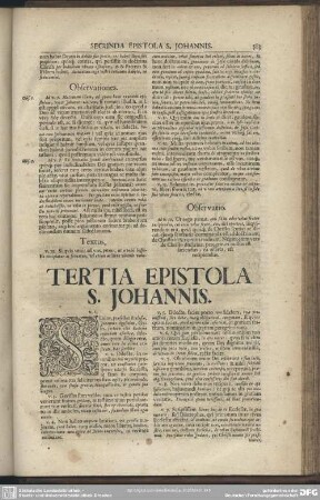 Tertia Epistola S. Johannis
