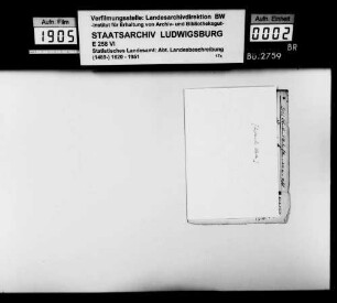 Beiträge des [Esslinger Konrektors] Karl Pfaff zur historiographischen Beschreibung des Oberamts