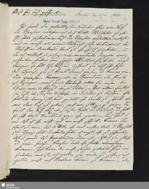 Nr. 65-72: F. Tieck an Ludwig Tieck. 1820.