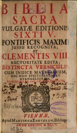 Biblia Sacra Vulgatae Editionis
