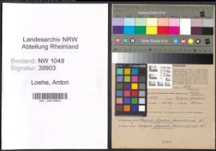 Entnazifizierung Anton Loehe , geb. 09.09.1897 (Werkmeister)