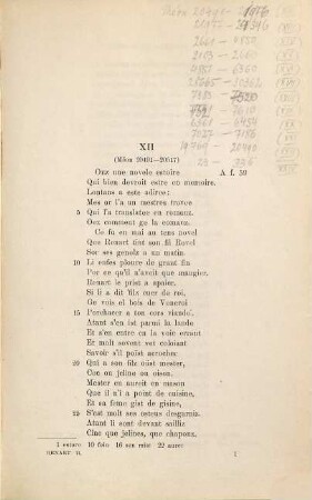 Le roman de Renart, 2. Seconde partie du texte: Les branches additionnelles