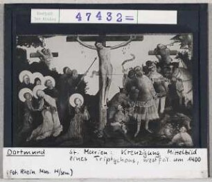 Dortmund, St. Marien: Mittelbild eines Triptychons, Kreuzigung