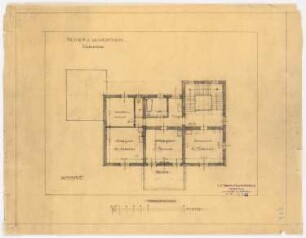 Landhaus Wolf Wertheim, Berlin-Kladow: Grundriss OG 1:100