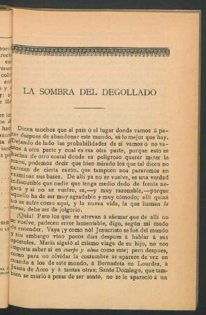 La sombra del degollado