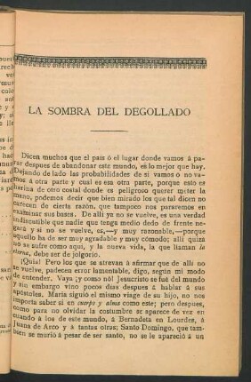 La sombra del degollado