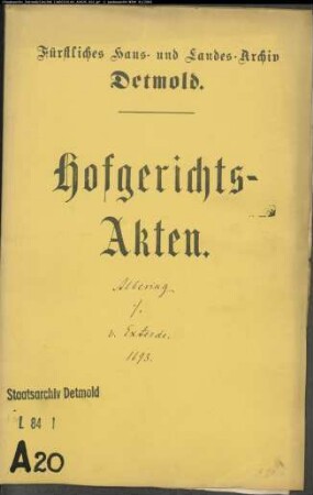 Albrink (Alberding, Albering), Bernd zu Pottenhausen gegen Johann Henrich von Exterde, Meier zu Iggenhausen - Schulforderung
