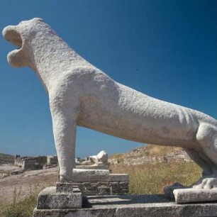 Delos. Naxischer Löwe, 7. Jh. v. Chr.