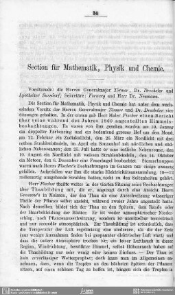 Section für Mathematik, Physik und Chemie