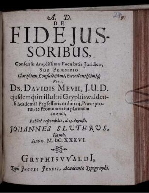 De Fideiussoribus