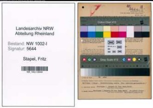 Entnazifizierung Fritz Stapel, geb. 24.06.1881 ()