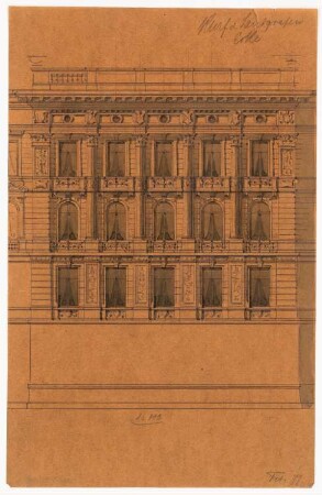Wohnhaus Gebr. Klein, Berlin-Tiergarten: Ansicht 1:100