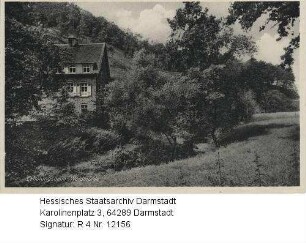 Mühltal bei Darmstadt-Eberstadt, Waldmühle (Erholungsheim) / Teilansicht