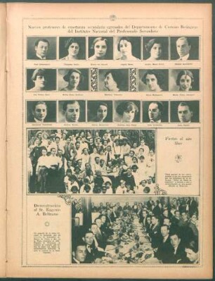 Demostración al Sr. Eugenio A. Beltrame