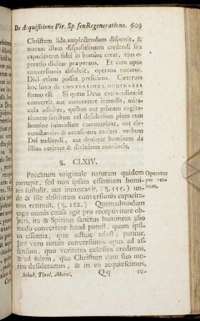 §. CLXIV. - §. CLXVIII.