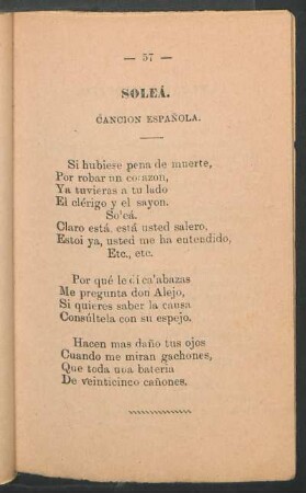 Soleá. : Canción española.