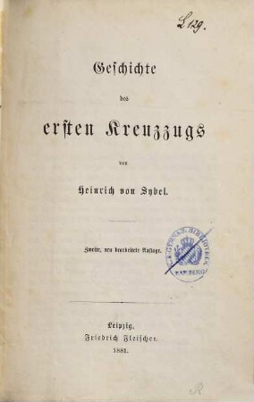 Geschichte des ersten Kreuzzugs