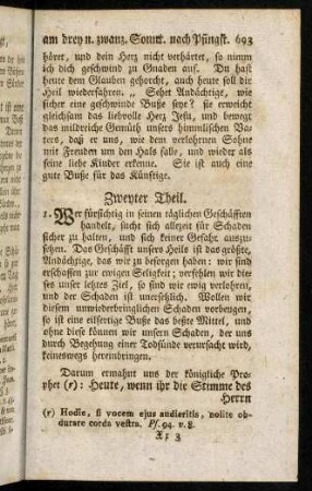 693-698, Zweyter Theil; Schluß
