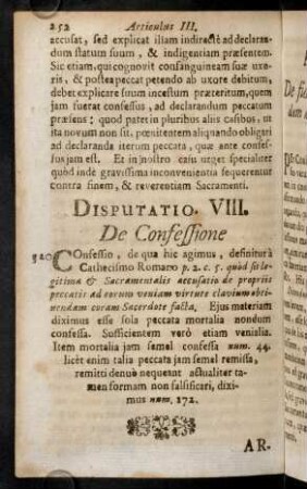 252-327, Disputatio VII