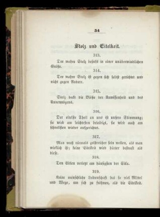 Stolz und Eitelkeit