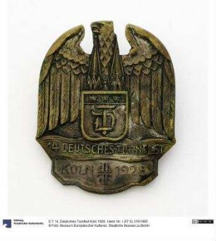 D T 14. Deutsches Turnfest Köln 1928.