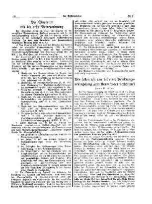 Der Staatsrat und die erste Notverordnung