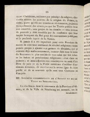 88-103, III. Intérêts Commerciaux De L´Alsace Et ...