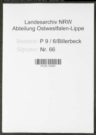 Sterberegister Standesamt Billerbeck