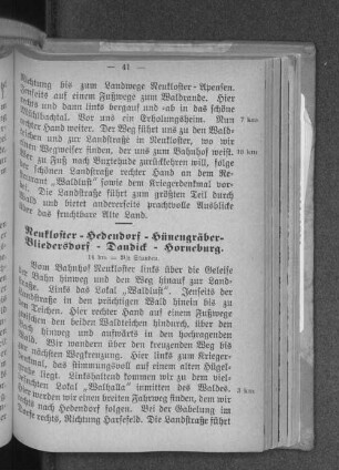 Neukloster - Hedendorf - Hünengräber - Bliedersdorf - Dandick - Horneburg.
