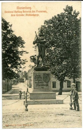 Marienberg. Denkmal Herzog Heinrich des Frommen