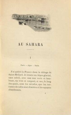Au Sahara : Illustré d'après des photographies de l'auteur. Gravées par Petit et Cie.