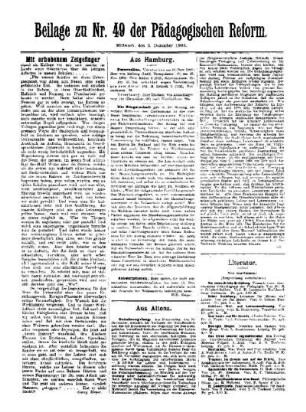 Mit erhobenen Zeigefinger : Beilage zu Nr. 49 der Pädagogischen Reform