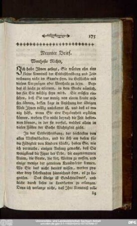 Neunter Brief.