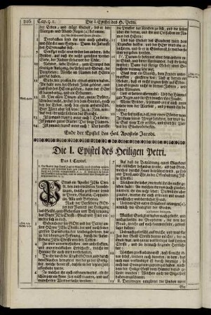 Die I. Epistel des Heiligen Petri.