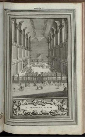 Planche. VI. : La Chapelle du Pape
