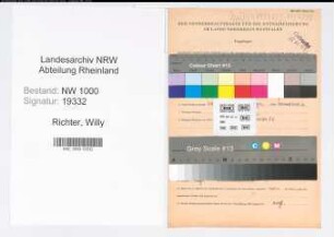 Entnazifizierung Willy Richter, geb. 17.12.1905 (Verw.Angest.)