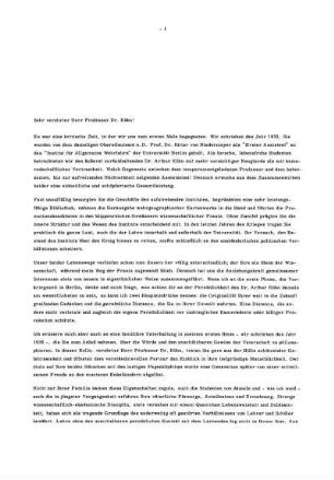 Sehr verehrter Herr Professor Dr. Kühn!