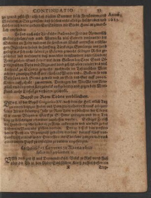 Catholischer Convent zu Altena uberfallen und geplündert etc.