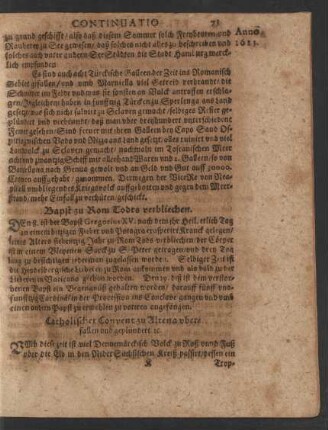 Catholischer Convent zu Altena uberfallen und geplündert etc.