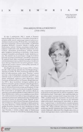 In memoriam