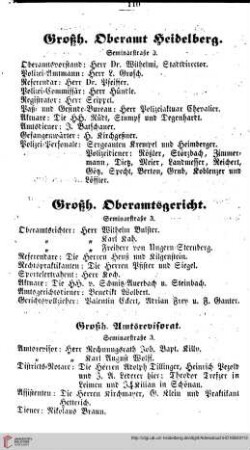 Großherzogliche Behörden