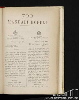 700 Manuali Hoepli