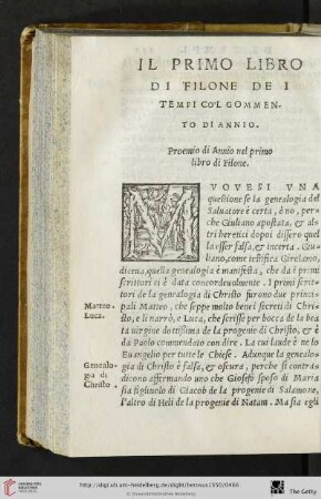 Il primo libro di Filone