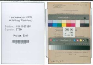 Entnazifizierung Emil Krauss , geb. 06.04.1896 (Angestellter)